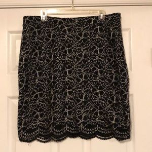❤️Black lace skirt sz 14❤️